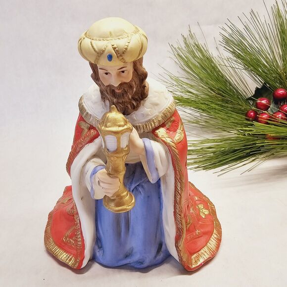 Vintage 1989 Wise Men Kings Lefton Bethlehem Collection Nativity Spirit of Bethl - Picture 1 of 8